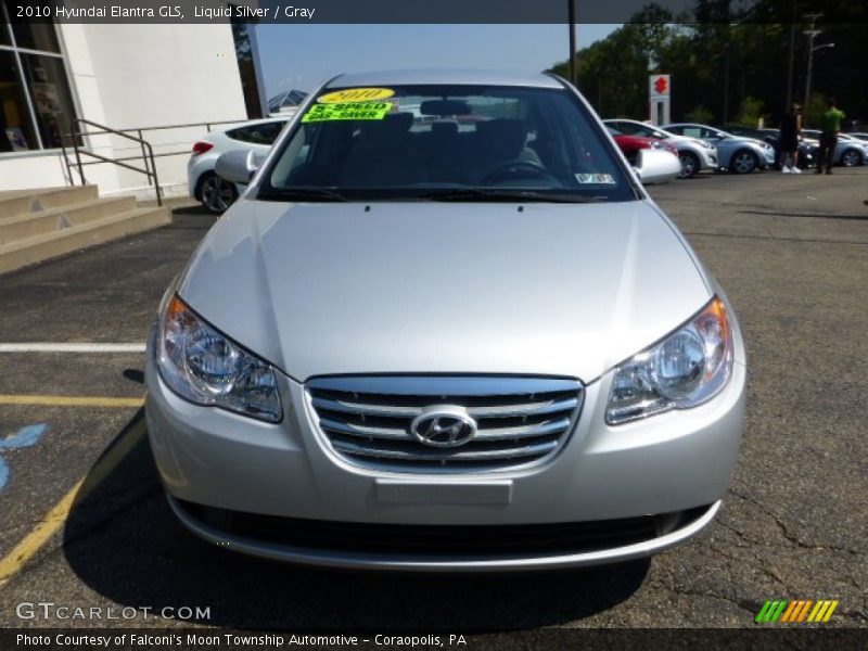 Liquid Silver / Gray 2010 Hyundai Elantra GLS