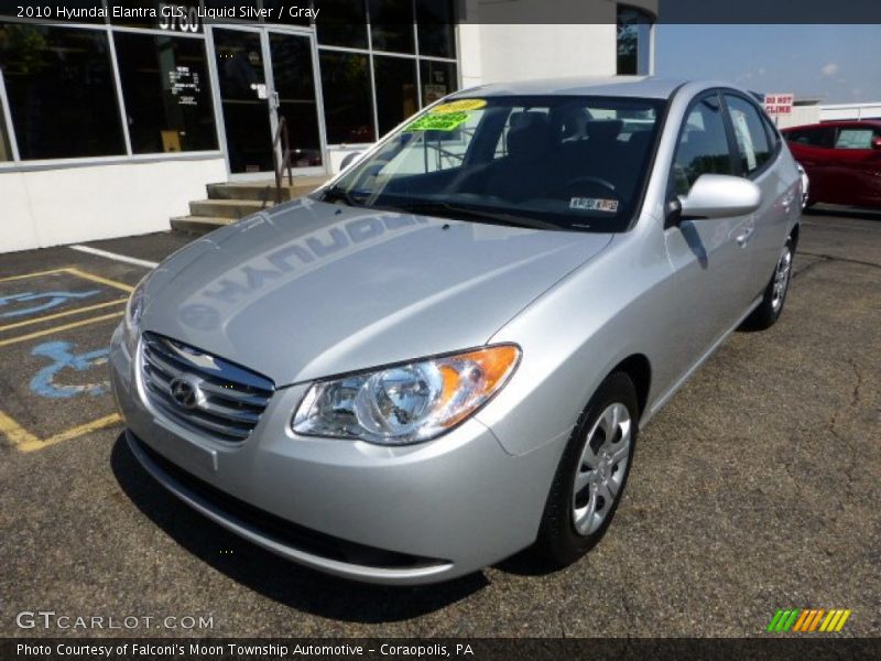 Liquid Silver / Gray 2010 Hyundai Elantra GLS