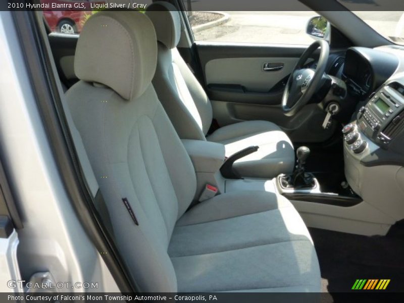 Liquid Silver / Gray 2010 Hyundai Elantra GLS