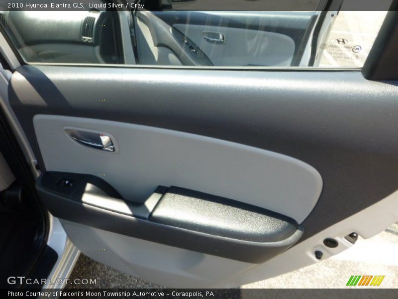 Liquid Silver / Gray 2010 Hyundai Elantra GLS