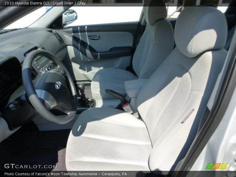 Liquid Silver / Gray 2010 Hyundai Elantra GLS
