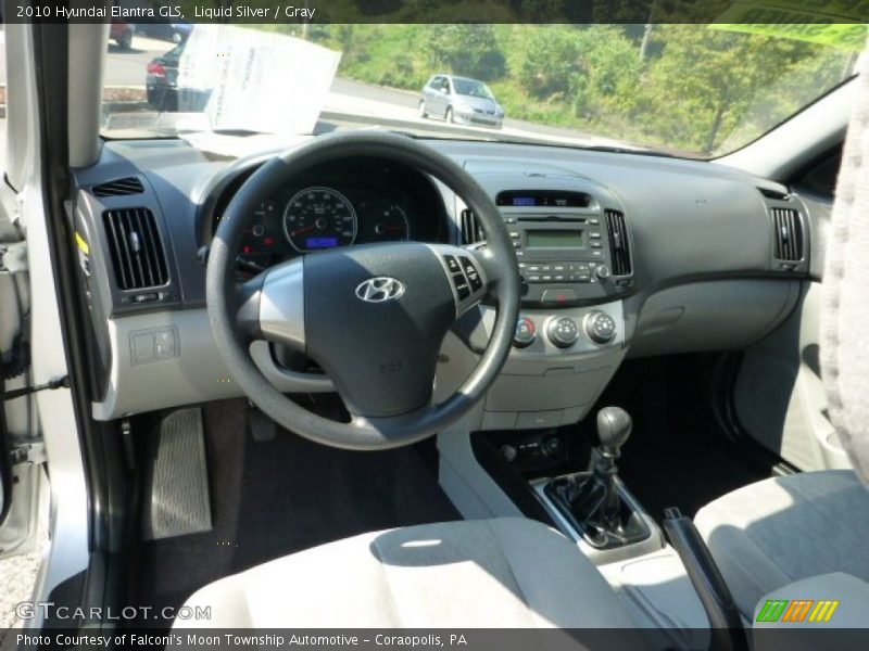 Liquid Silver / Gray 2010 Hyundai Elantra GLS