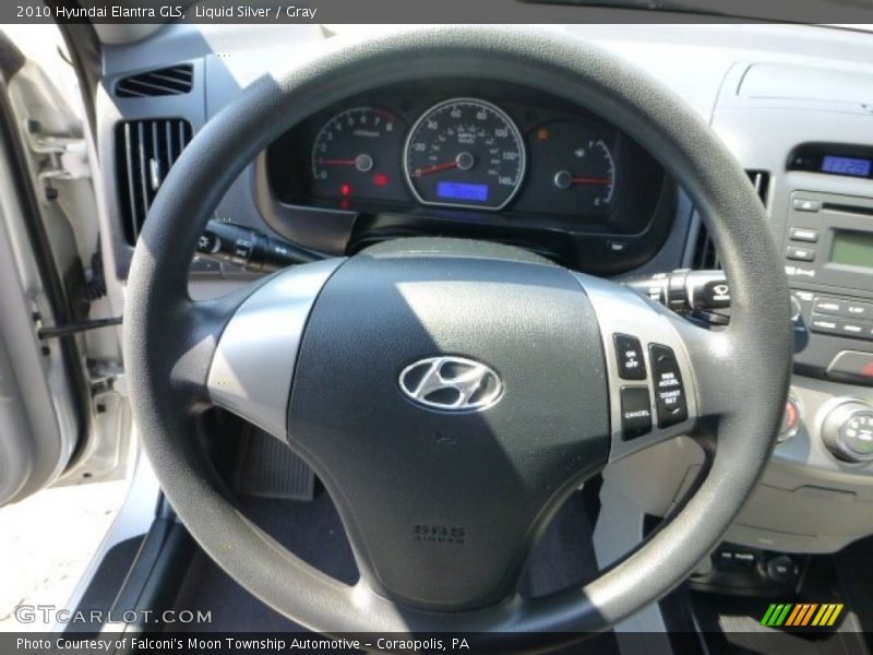 Liquid Silver / Gray 2010 Hyundai Elantra GLS