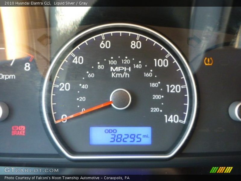 Liquid Silver / Gray 2010 Hyundai Elantra GLS