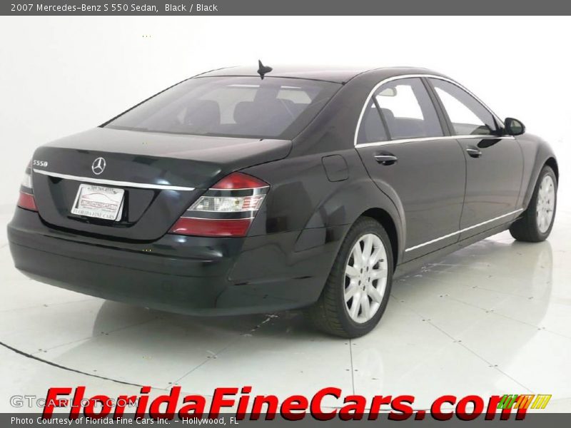Black / Black 2007 Mercedes-Benz S 550 Sedan