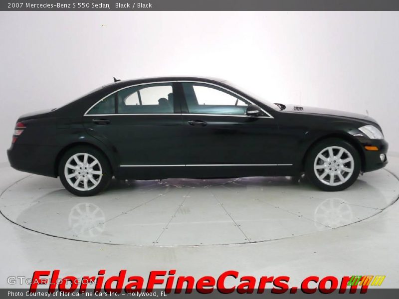 Black / Black 2007 Mercedes-Benz S 550 Sedan
