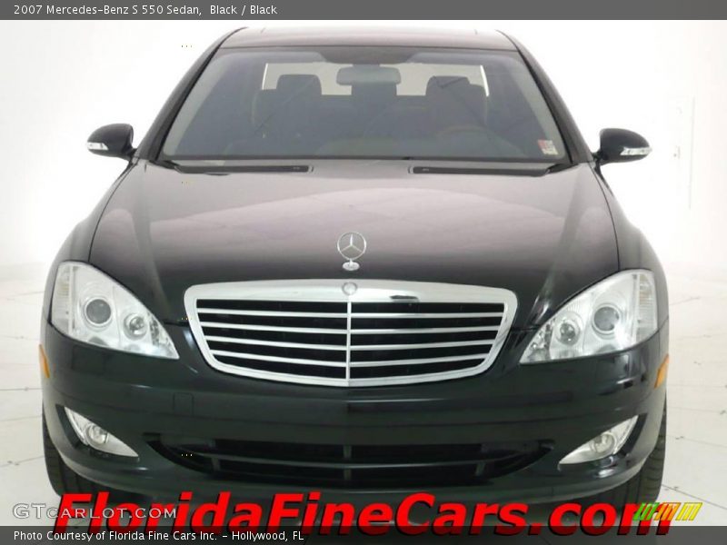 Black / Black 2007 Mercedes-Benz S 550 Sedan