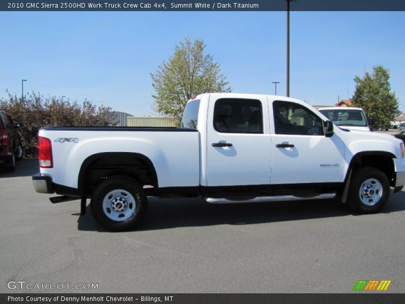 Summit White / Dark Titanium 2010 GMC Sierra 2500HD Work Truck Crew Cab 4x4