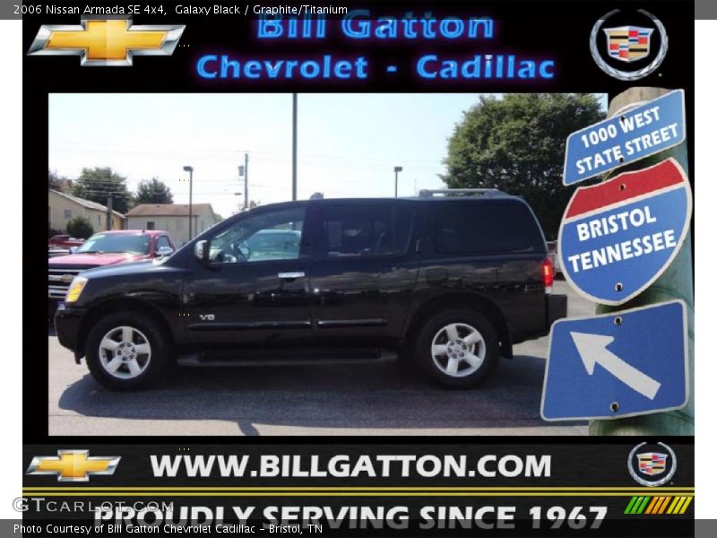 Galaxy Black / Graphite/Titanium 2006 Nissan Armada SE 4x4