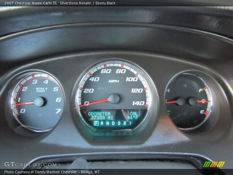 Silverstone Metallic / Ebony Black 2007 Chevrolet Monte Carlo SS