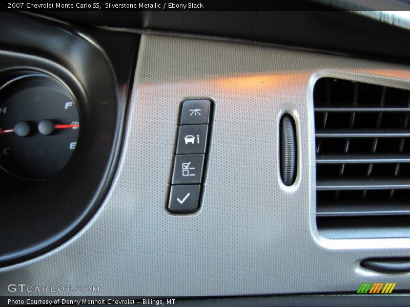 Silverstone Metallic / Ebony Black 2007 Chevrolet Monte Carlo SS