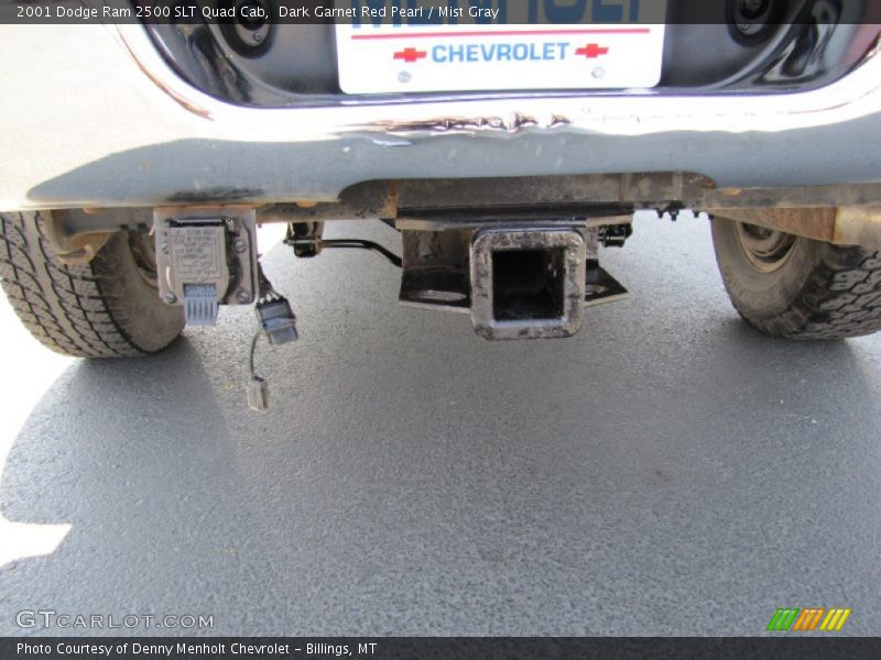 Dark Garnet Red Pearl / Mist Gray 2001 Dodge Ram 2500 SLT Quad Cab