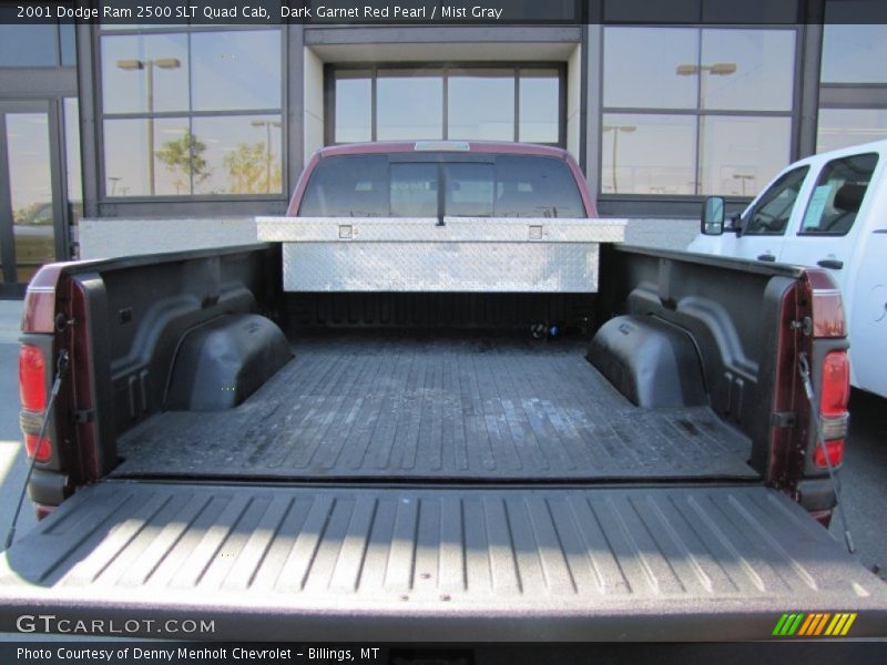 Dark Garnet Red Pearl / Mist Gray 2001 Dodge Ram 2500 SLT Quad Cab