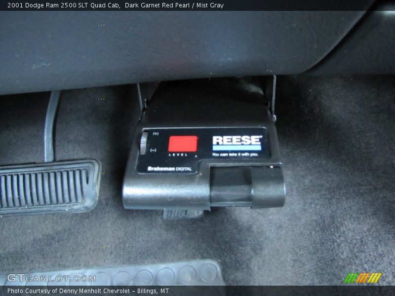 Dark Garnet Red Pearl / Mist Gray 2001 Dodge Ram 2500 SLT Quad Cab