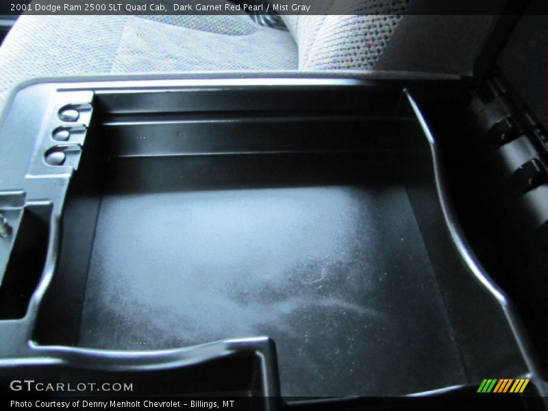 Dark Garnet Red Pearl / Mist Gray 2001 Dodge Ram 2500 SLT Quad Cab