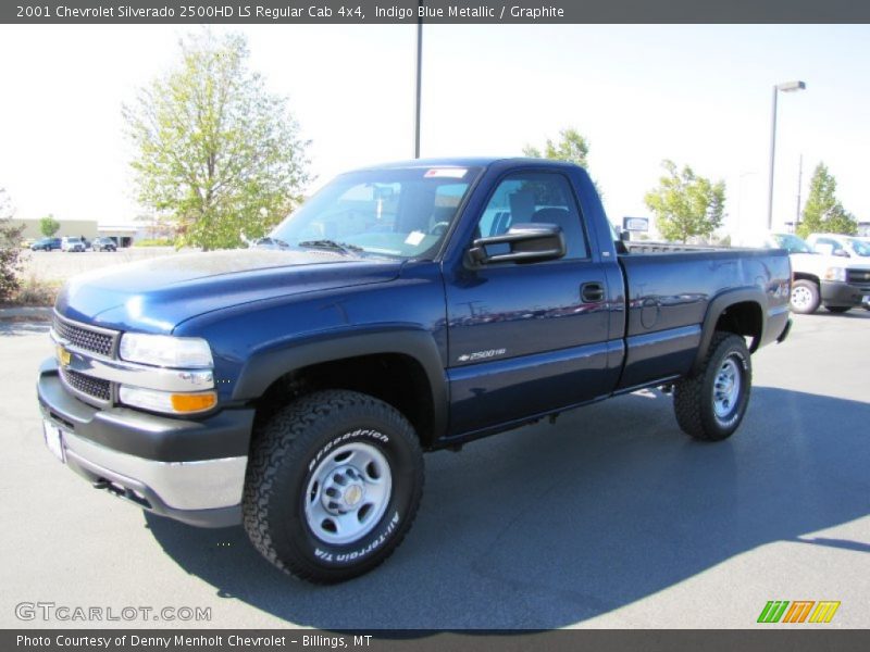 Indigo Blue Metallic / Graphite 2001 Chevrolet Silverado 2500HD LS Regular Cab 4x4