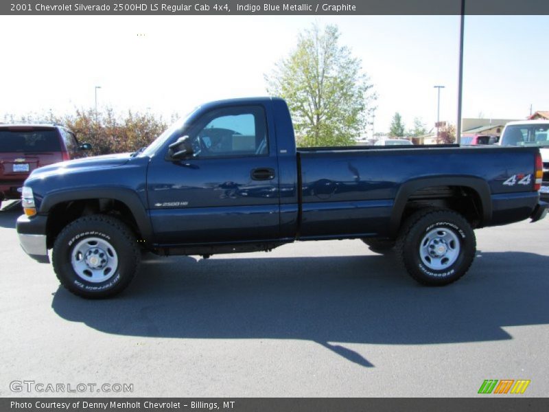 Indigo Blue Metallic / Graphite 2001 Chevrolet Silverado 2500HD LS Regular Cab 4x4