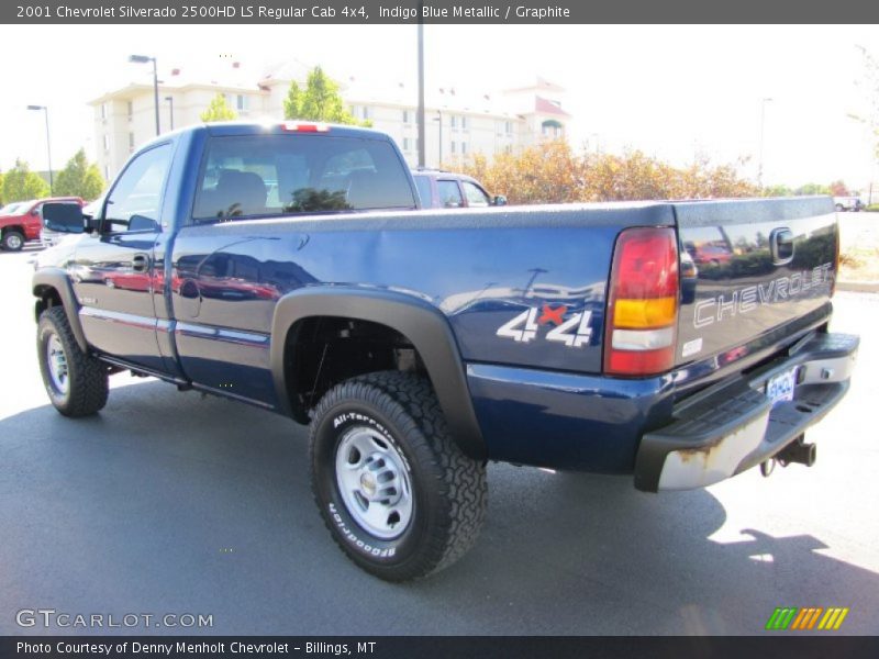 Indigo Blue Metallic / Graphite 2001 Chevrolet Silverado 2500HD LS Regular Cab 4x4