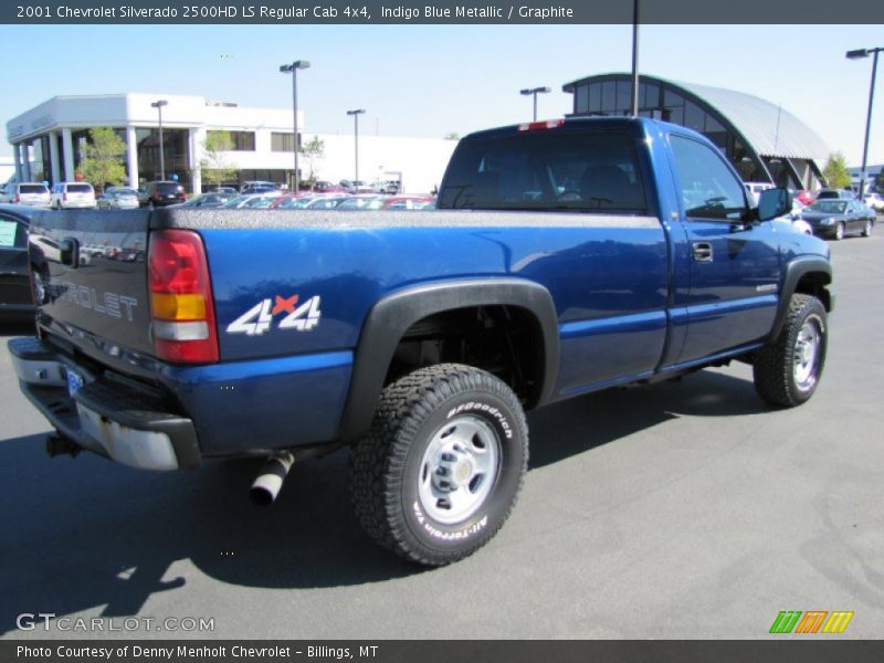 Indigo Blue Metallic / Graphite 2001 Chevrolet Silverado 2500HD LS Regular Cab 4x4