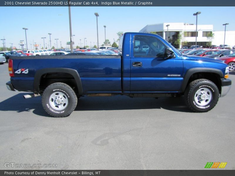 Indigo Blue Metallic / Graphite 2001 Chevrolet Silverado 2500HD LS Regular Cab 4x4