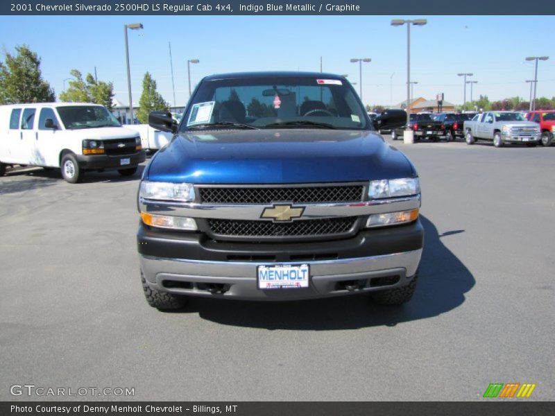 Indigo Blue Metallic / Graphite 2001 Chevrolet Silverado 2500HD LS Regular Cab 4x4