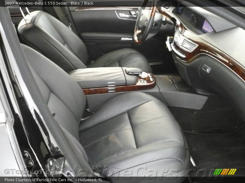 Black / Black 2007 Mercedes-Benz S 550 Sedan