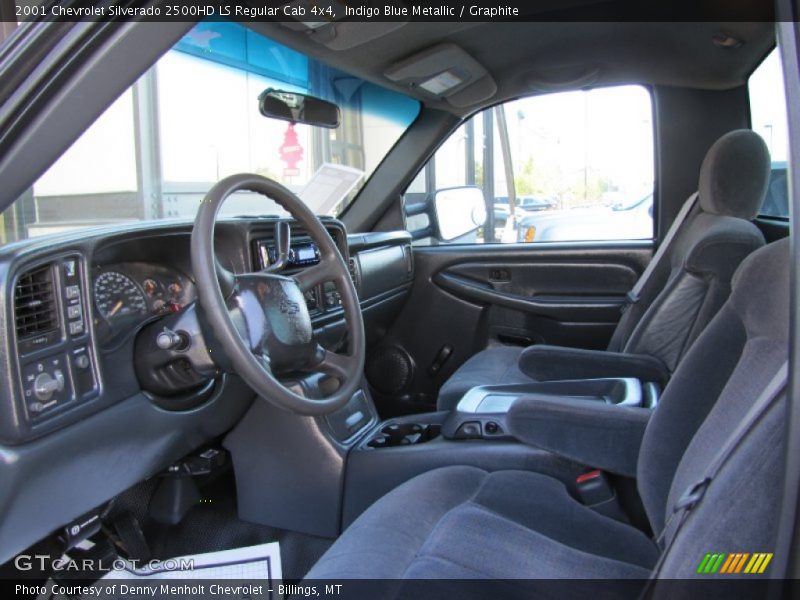 Indigo Blue Metallic / Graphite 2001 Chevrolet Silverado 2500HD LS Regular Cab 4x4