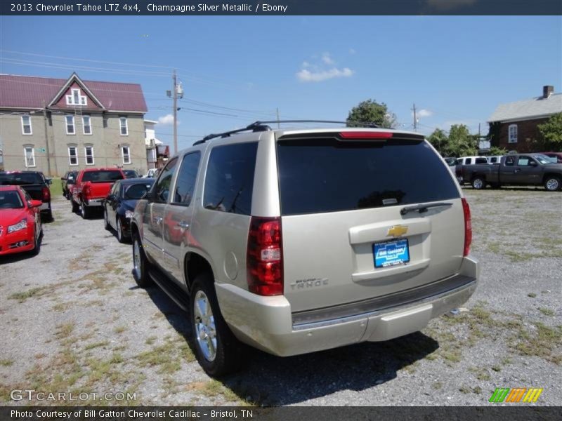 Champagne Silver Metallic / Ebony 2013 Chevrolet Tahoe LTZ 4x4