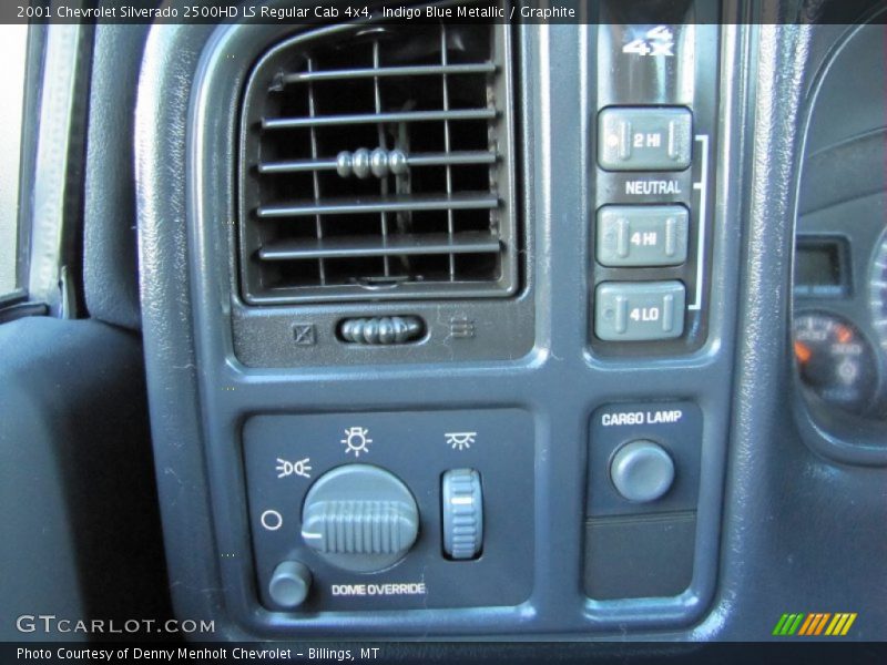 Indigo Blue Metallic / Graphite 2001 Chevrolet Silverado 2500HD LS Regular Cab 4x4