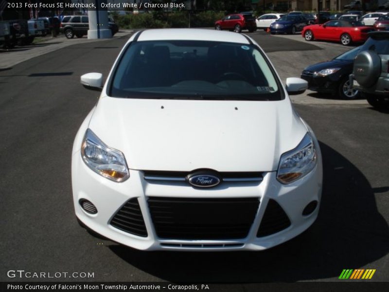 Oxford White / Charcoal Black 2013 Ford Focus SE Hatchback