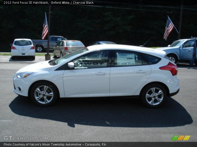 Oxford White / Charcoal Black 2013 Ford Focus SE Hatchback