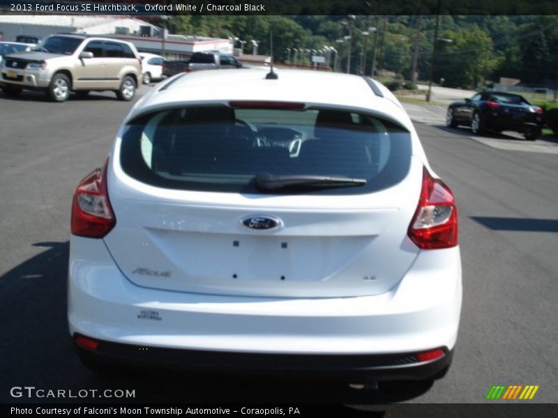 Oxford White / Charcoal Black 2013 Ford Focus SE Hatchback