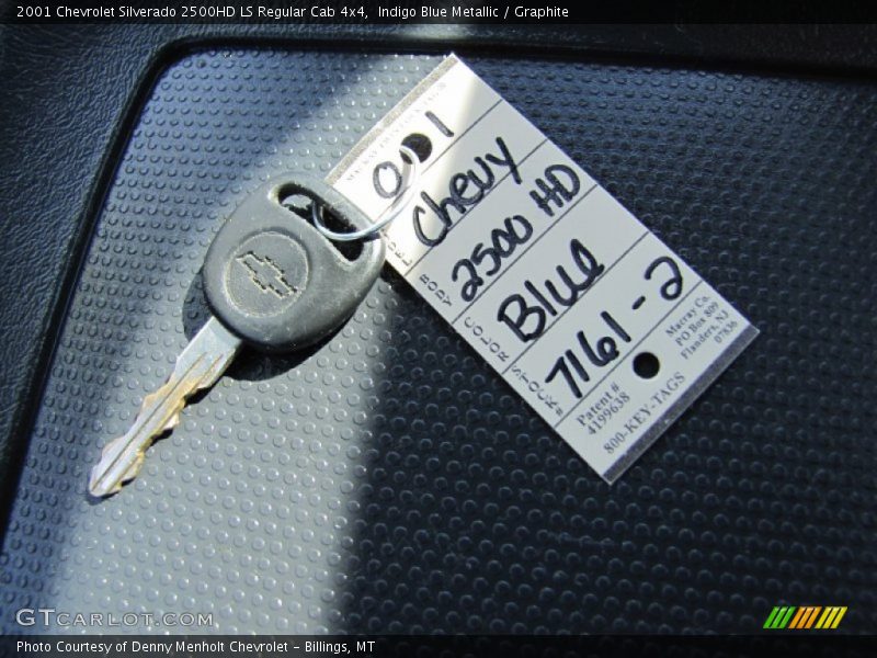 Indigo Blue Metallic / Graphite 2001 Chevrolet Silverado 2500HD LS Regular Cab 4x4