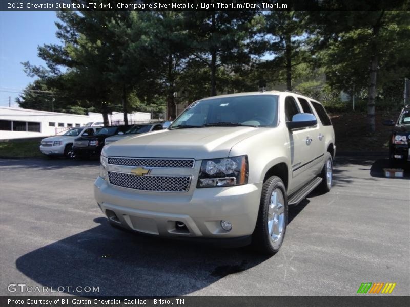 Champagne Silver Metallic / Light Titanium/Dark Titanium 2013 Chevrolet Suburban LTZ 4x4