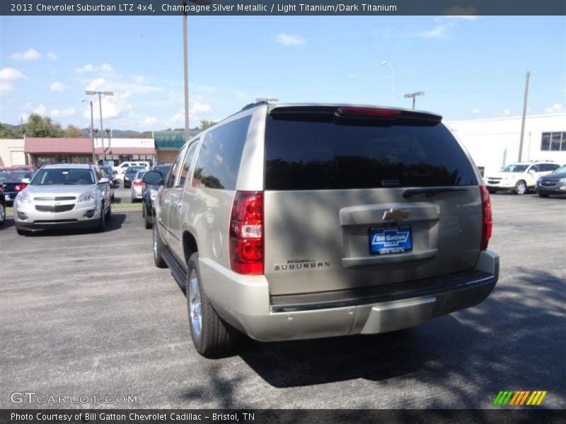 Champagne Silver Metallic / Light Titanium/Dark Titanium 2013 Chevrolet Suburban LTZ 4x4