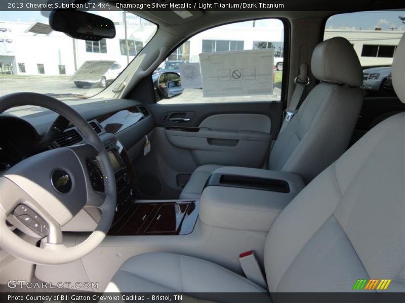 Champagne Silver Metallic / Light Titanium/Dark Titanium 2013 Chevrolet Suburban LTZ 4x4