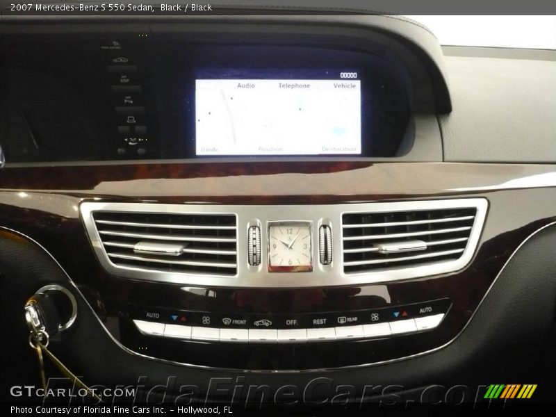 Black / Black 2007 Mercedes-Benz S 550 Sedan