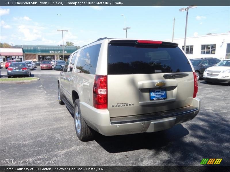 Champagne Silver Metallic / Ebony 2013 Chevrolet Suburban LTZ 4x4