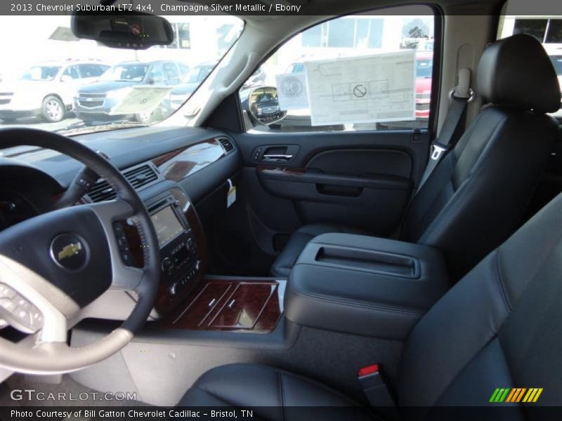 Champagne Silver Metallic / Ebony 2013 Chevrolet Suburban LTZ 4x4