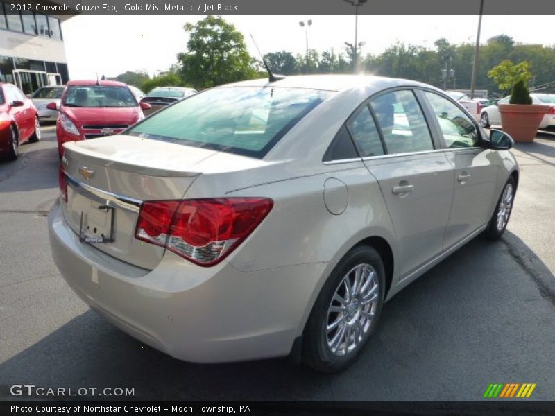 Gold Mist Metallic / Jet Black 2012 Chevrolet Cruze Eco