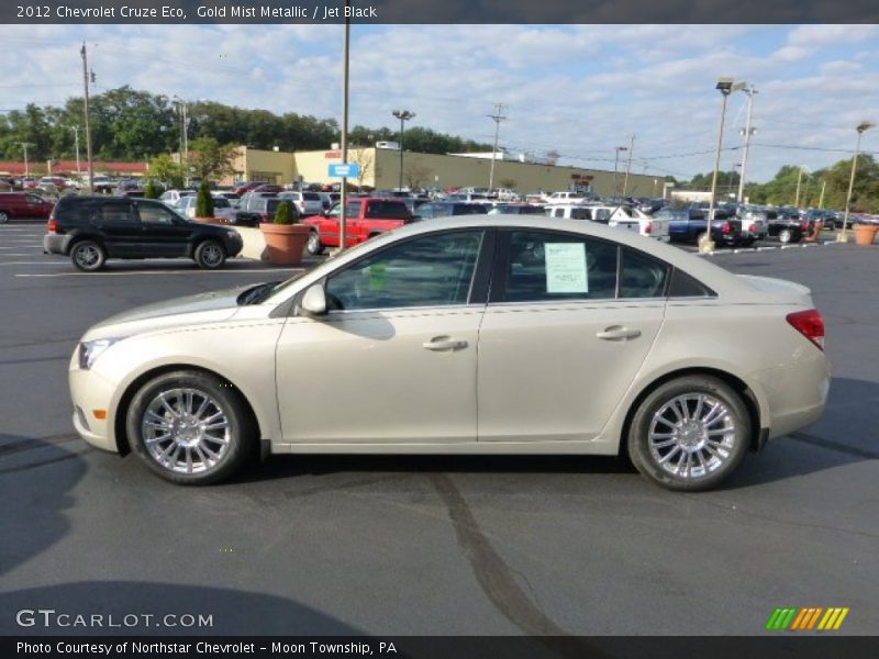 Gold Mist Metallic / Jet Black 2012 Chevrolet Cruze Eco