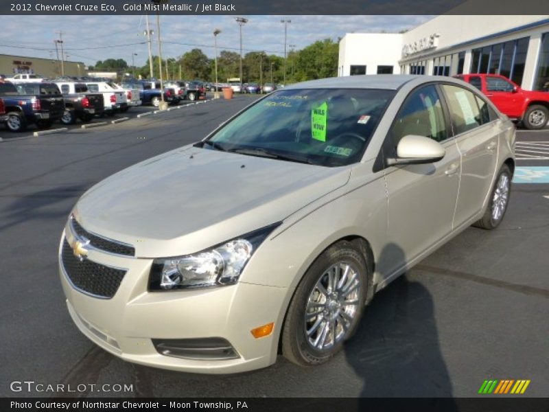 Gold Mist Metallic / Jet Black 2012 Chevrolet Cruze Eco
