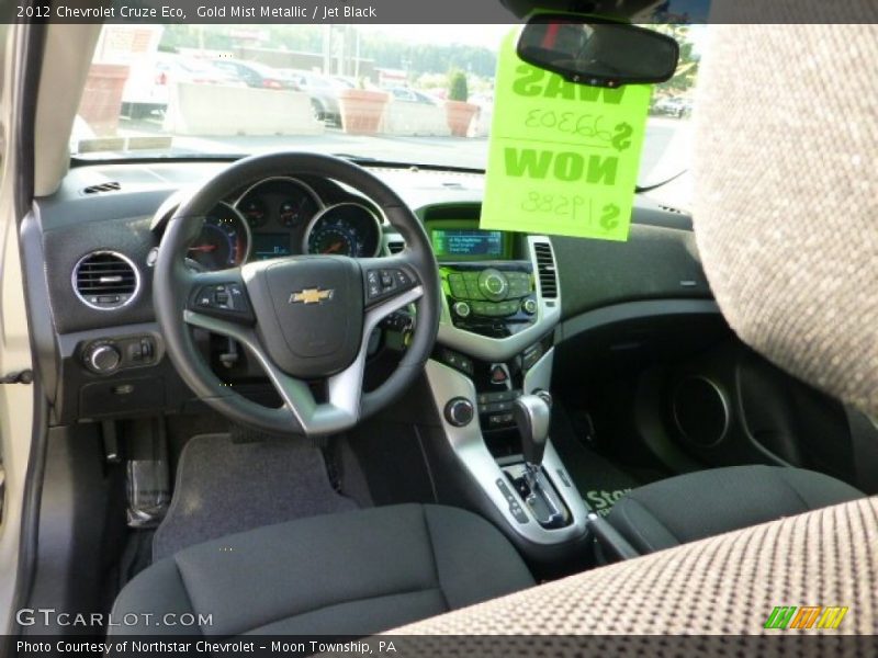 Gold Mist Metallic / Jet Black 2012 Chevrolet Cruze Eco