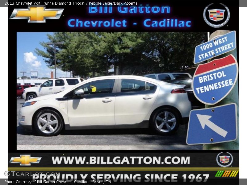 White Diamond Tricoat / Pebble Beige/Dark Accents 2013 Chevrolet Volt