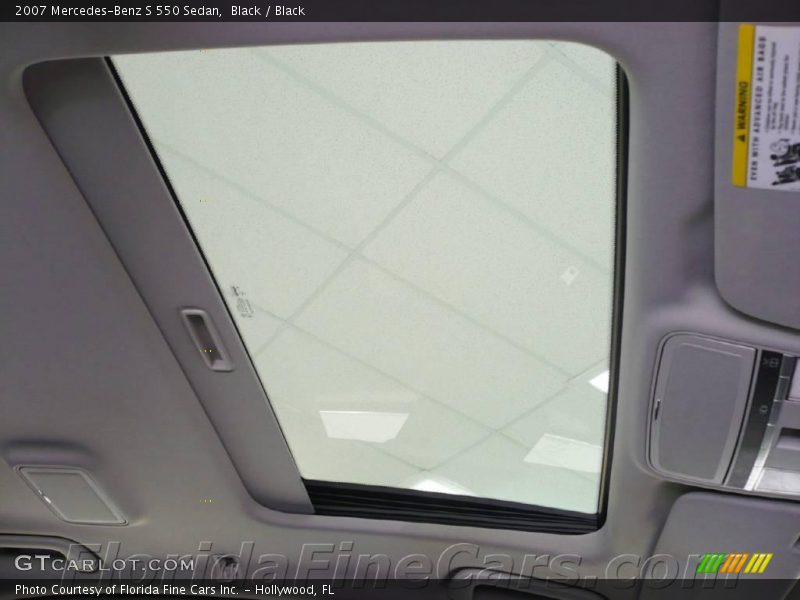 Black / Black 2007 Mercedes-Benz S 550 Sedan