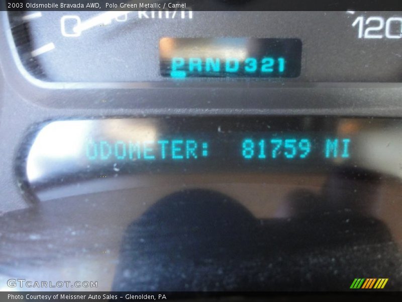 Polo Green Metallic / Camel 2003 Oldsmobile Bravada AWD
