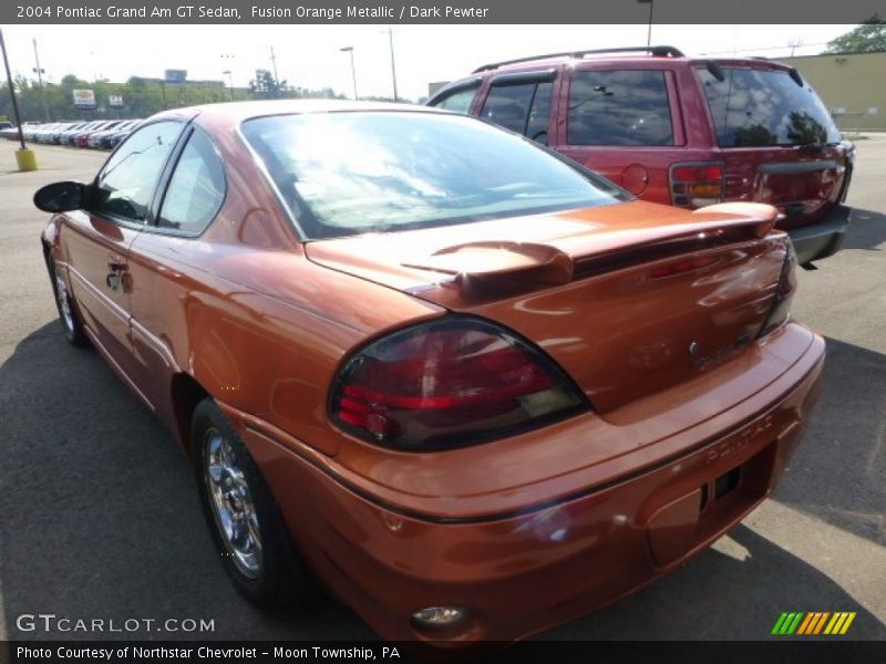 Fusion Orange Metallic / Dark Pewter 2004 Pontiac Grand Am GT Sedan