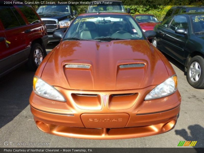 Fusion Orange Metallic / Dark Pewter 2004 Pontiac Grand Am GT Sedan