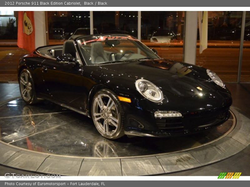 Black / Black 2012 Porsche 911 Black Edition Cabriolet