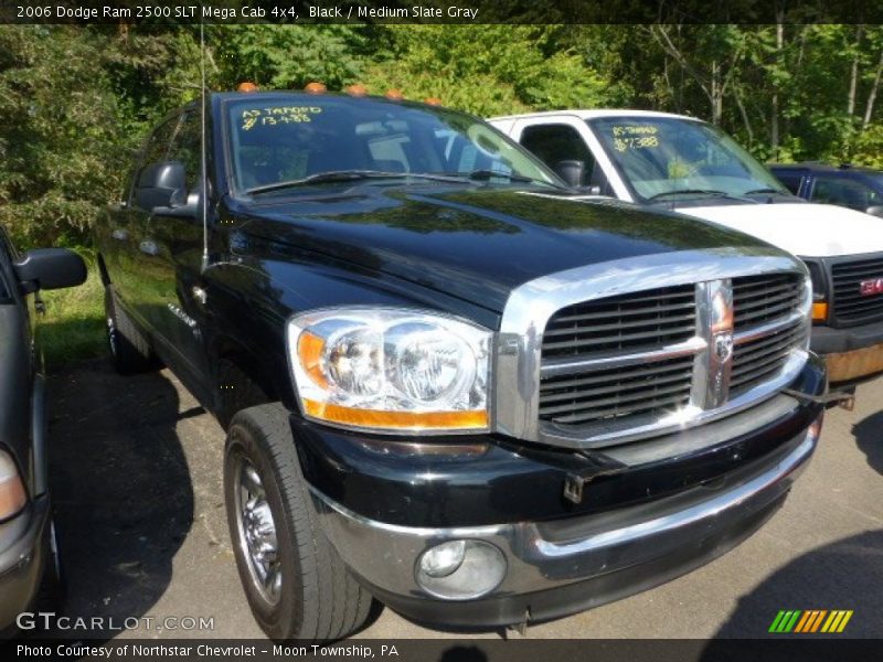 Black / Medium Slate Gray 2006 Dodge Ram 2500 SLT Mega Cab 4x4